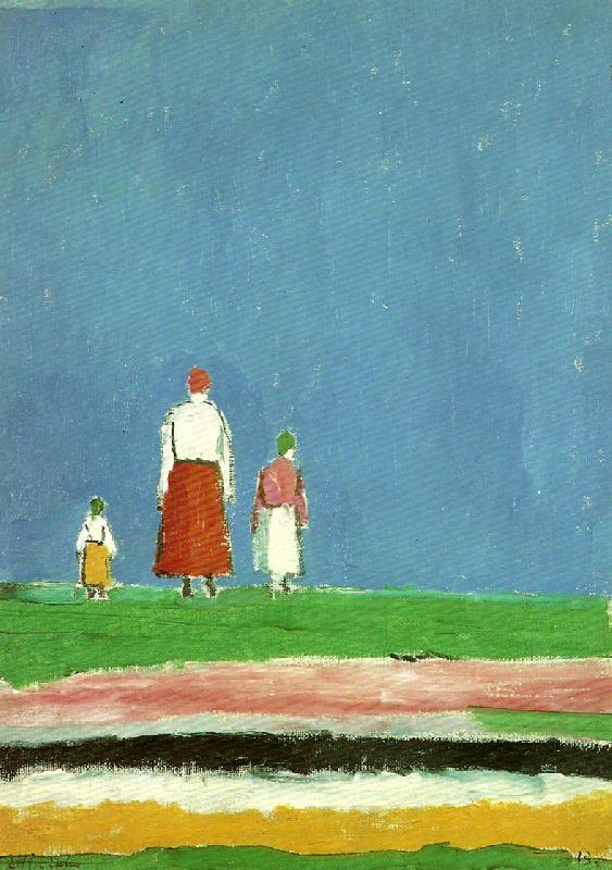 Kazimir Malevich three figures Sweden oil painting art